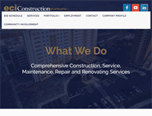 Tablet Screenshot of eciconstruction.us